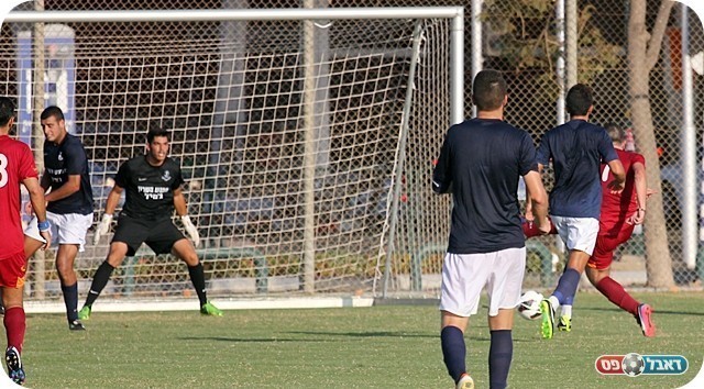 משחק אימון שני. אחד השערים של טירה (צילום: לירן דורף)