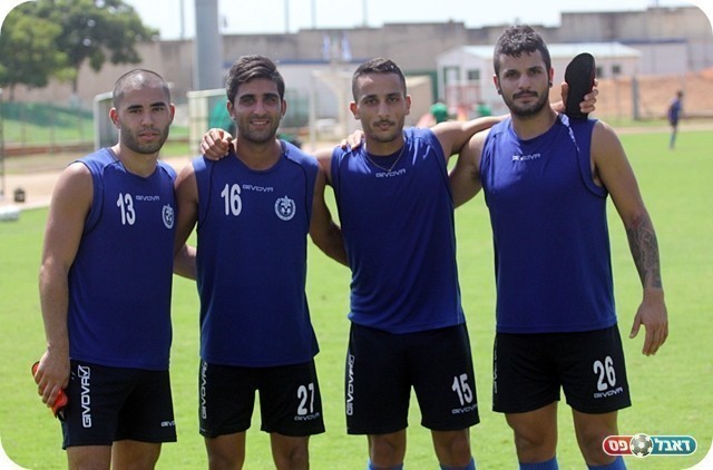 פנים חדשות בעמישב. מימין: גורסבך, מתנה, צ'יצ'יאן ופרץ (צילום: לירן דורף)