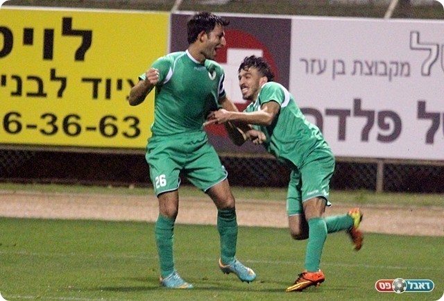 רגב ובן שושן חוגגים, השער לבסוף ניתן לעידן דוד.