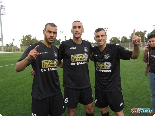 ניצחון גדול. חלבי, ואהב ועליסאת (צילום: חג'ג' רחאל)