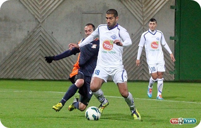 יפו הגבירה את הלחץ. הרשקוביץ' מתקל את קרגולה (צילום: לירן דורף)