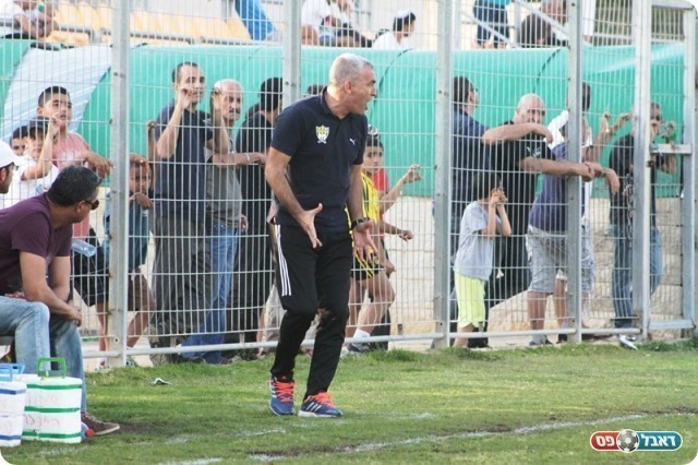 את הצעקות שלו שמעו עד למרכז המסחרי. בכר (צילום: שי מוגילבסקי)