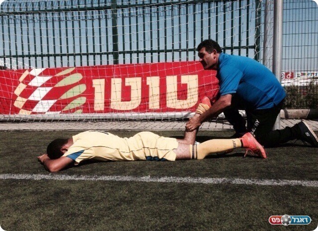 נפצע. טוביאנה מקבל טיפול