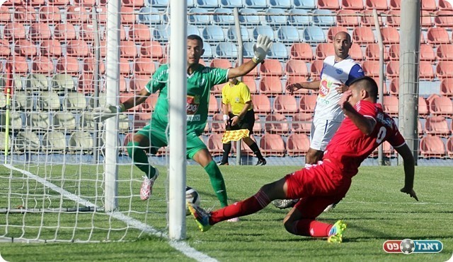 ומולאי דוחק פנימה. השער נפסל בצדק (לירן דורף)