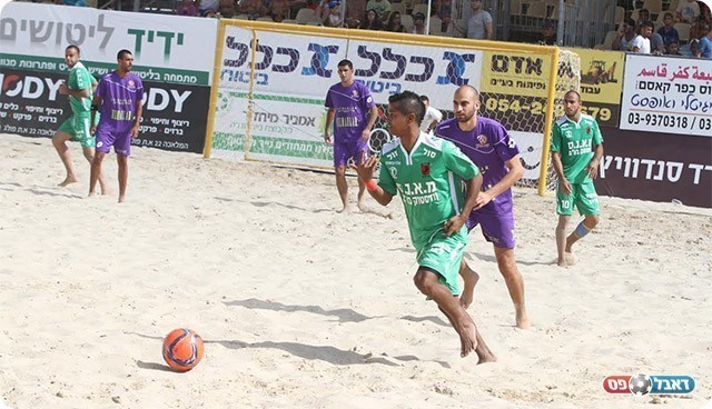 גם הם ברבע. שחקני כפר קאסם בירוק (שלומי גבאי)