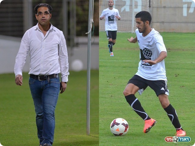 מוטי אוחיון (מימין) וטייב. פעם ראשונה נגד בית שאן (ארנון לוי)