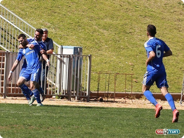 נתן נודלמן חוגג את השער הנדיר (עדי מלול)