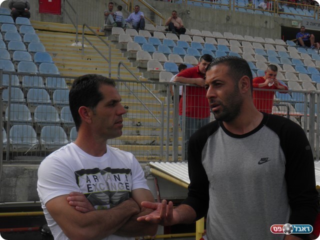 צדוק מלכה יחד עם אחמד סבע (מובאדה פרחאת)