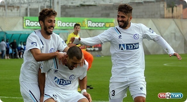 האם יאבדו נקודות גם השבוע? שחקני אשקלון חוגגים (לירן דורף)