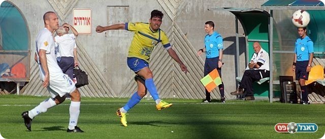 כבש את שערו השלישי בליגה. רביבו (לירן דורף)