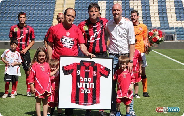 שי אהרון במשחק הפרישה (עדי אורן)