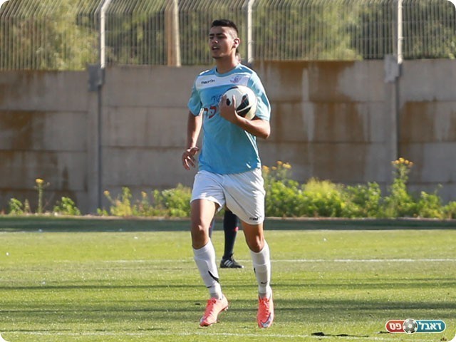 שלו סויסה. כובש השער לזכות בית שאן (עדי מלול)