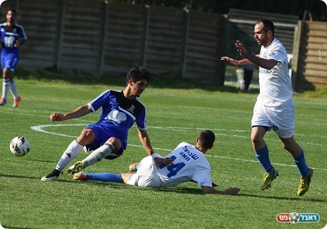 שנהר מורד (בכחול). שחקנה של מגדל העמק (שלומי גבאי)