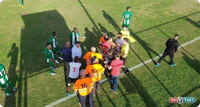 התגרה במשחק בין דלייה ל"רובי שפירא" (וויסאם גוטאני)