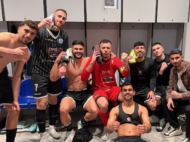 שחקני בית שאן בסיום המשחק